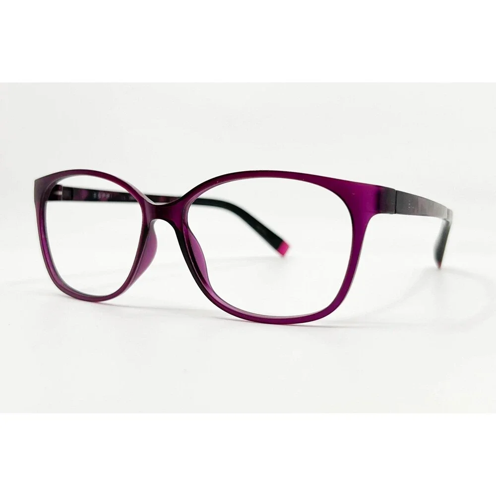 Esprit Eyeglasses Women Purple ET17455 Color-577 Cat Eye 52-14-135
